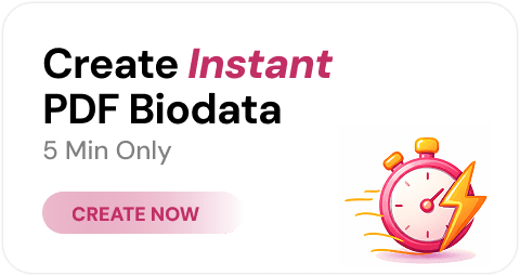 Instant Marriage Biodata Design