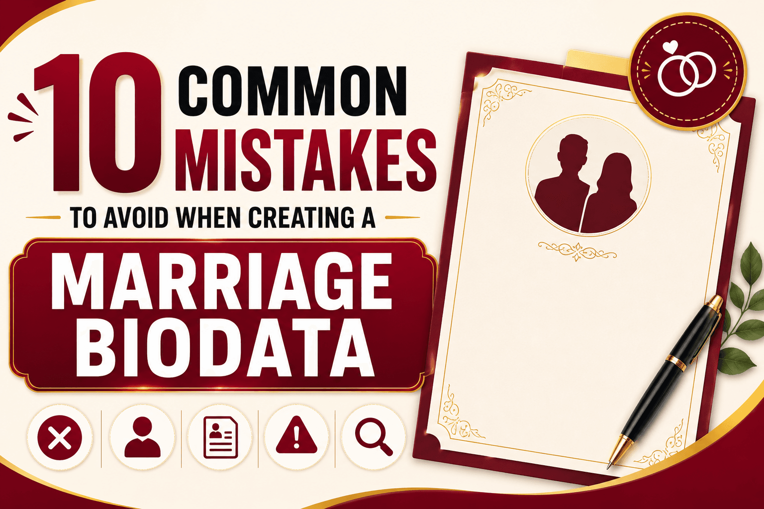 marriage biodata mistakes