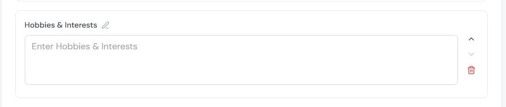 Add personality and interests in marriage biodata